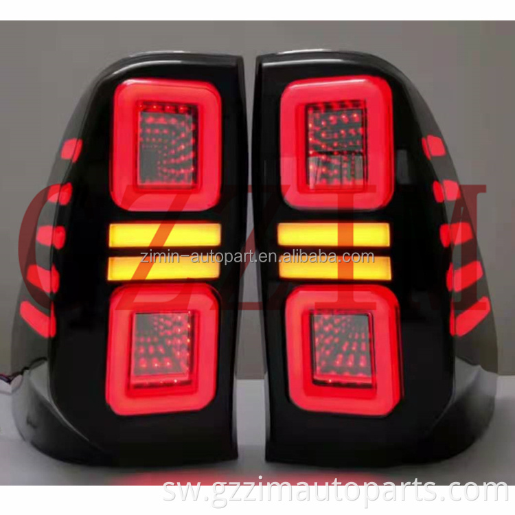 Sehemu za gari nyuma taa ya 3d iliyoongozwa taa ya mkia kwa Hilux Revo Rocco 15-21 Taillight